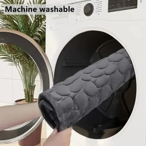 3D Antirutsch Badematte Kopfsteinpflaster geprägt Badematten saugfähig Fußmatte Teppich - Bild 1 von 16