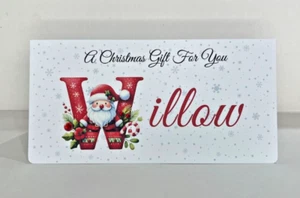 Portafoglio Regalo Soldi Natale Personalizzato SPEDIZIONE GRATUITA - Foto 1 di 5