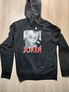Celebrity Icons THE JOKER mens black hooded sweatshirt size L - Picture 1 of 9