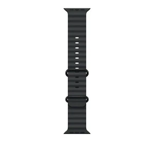 NEW Genuine Apple Watch Band - Ocean Band (49mm) - Black Natural Finish - Photo 1 sur 3