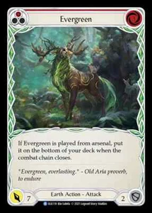 1x Evergreen RED - NM - Tales of Aria -  Flesh and Blood Rare - Picture 1 of 1