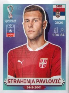 2022 Panini World Cup Soccer Sticker #SRB6 Strahinja Pavlovic - Picture 1 of 1