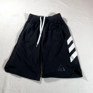 Adidas Shorts Youth Small Black Athletic Boys Activewear Soccer Sports Gym 20x9 - Picture 1 of 24