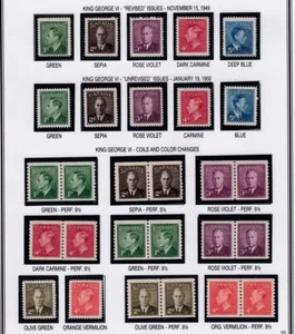 CANADÁ MNH MH COLECCIÓN DE BOBINAS KGV1, EDICIÓN DE PAZ, PARTE POSTERIOR COMPLETA DEL LIBRO - Imagen 1 de 9