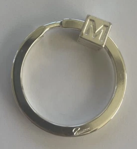 Philippi Initial LETTER “M” Key Ring Metal Fob Germany Keychain Signed NEW - Picture 1 of 4