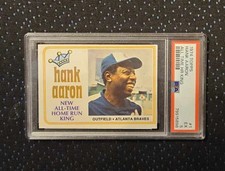 Hank Aaron 1974 Topps All Time Home Run King #1 Atlanta Braves PSA 5