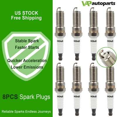 8x bujías de iridio y platino para Chevrolet Suburban 2017-2020 5,3 L V8 Foto 1 de 4