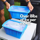 Large Ice Block Mold For Ice Bath Tub 8Lb Extra Large Ice Cube Molds