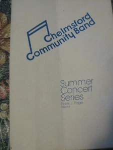 1981 PROGRAM.. CHELMSFORD COMMUNITY BAND CONCERT PROGRAM - Picture 1 of 3