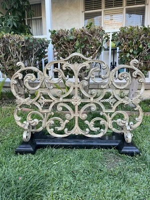 Maitland Smith Marble Base Fire Screen cover - Image 1 of 4