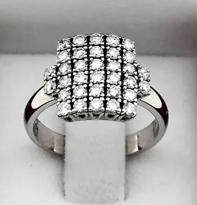 VINTAGE DIAMOND RING 18K WG, 1.20 CAR AT NATURAL DIAMONDS, RET USD $4,100+TAX - Picture 1 of 12