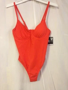 Women's Underwire Ribbed One Piece Swimsuit - Sea Angel Size L - Picture 1 of 4
