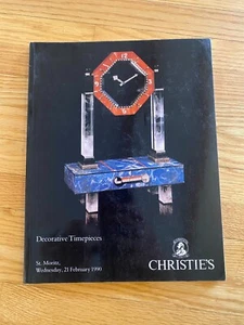 Christie's Decorative Timepieces Clocks Watches Feb 21 1990 Catalog Pocket Watch - Picture 1 of 17
