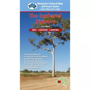 Westprint Outback Map and Travel Guide Gunbarrel Highway Map (5th Edition) - Foto 1 di 1
