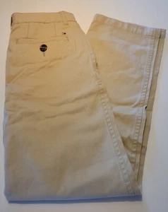 Youth Boys Tommy Hilfiger Stretch Cotton Uniform Pants Khaki, Size 10 - Picture 1 of 8