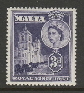 Malta 1954 Royal Visit SG 262 Mnh. - Picture 1 of 1