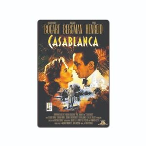 Klassiker Casablanca Humphrey Bogart Blechschild Film Poster Replik 8x12 Zoll