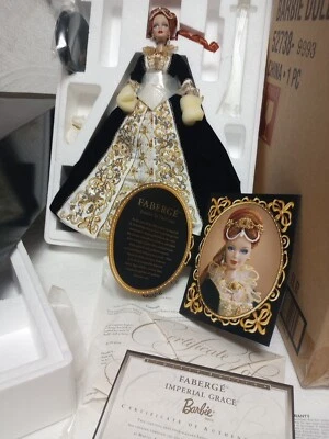ФАРФОРОВАЯ КУКЛА FABERGÉIMPERIAL GRACE Barbie КОЛЛЕКЦИОННЫЕ ПРЕДМЕТЫ #52738 LE с грузоотправителем! - Изображение 1 из 4