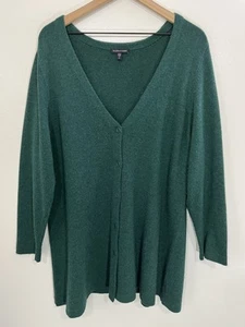 Eileen Fisher Wolle Kaschmir Mischung Cardigan Pullover XL Lagom Quiet Luxe Academia - Bild 1 von 14
