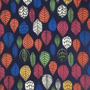LuLaRoe Cassie Bleistiftrock Gr. XS dunkelblau mehrfarbig Blätterdruck Herbst - Bild 1 von 7