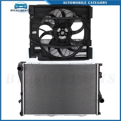 Kit ventilador radiador eléctrico BMW 525i 530i 2001 2002 2003 Foto 1 de 4