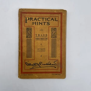 Practical Hints & Trade Secrets Albert F. Cronkshaw 1910 Paperback 7th Edition - Bild 1 von 12