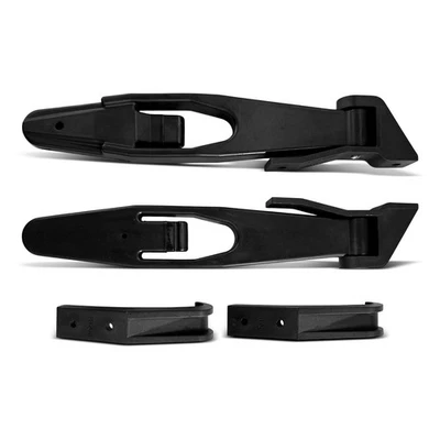 2x Pestillo de capó negro lado conductor y pasajero para Freightliner Classic 2003-2008 Foto 1 de 4