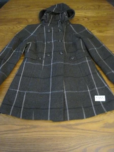 Banana Republic karierter Mantel braun Damen Größe M zweireihig Wollmischung - Bild 1 von 18