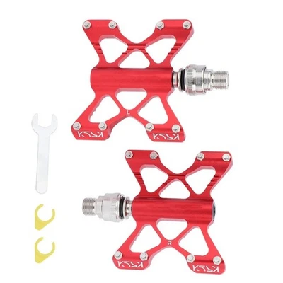 Pedales de bicicleta de montaña de aleación de aluminio ligeros de 9/16 pulgadas con rosca Foto 1 de 4
