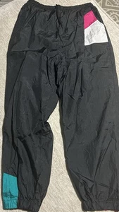 Y2K Vintage Venezia Vitale schwarze Nylonhose Original Damengröße 18 20 W - Bild 1 von 4
