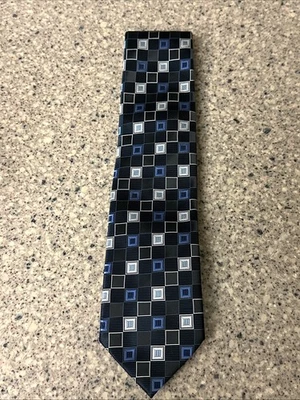 Corbata/Corbata Alexander Julian COLORES 100 % Poliéster Negro/Blanco/Azul Foto 1 de 3