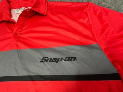 Snap-on Tools Para hombres 2X Rojo Gris Manga Corta Trabajo Polo Logo Garaje Foto 1 de 4