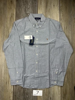Polo Ralph Lauren The Iconic Oxford Shirt Grey Brand New Retail $125.00 Size: XL - Image 1 of 4