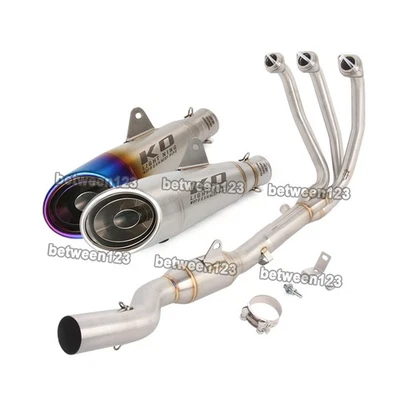 Sistema silenciador de puntas medias cabezal de escape para CF-Moto 675SR 2024-2025 675NK 2025 Foto 1 de 4
