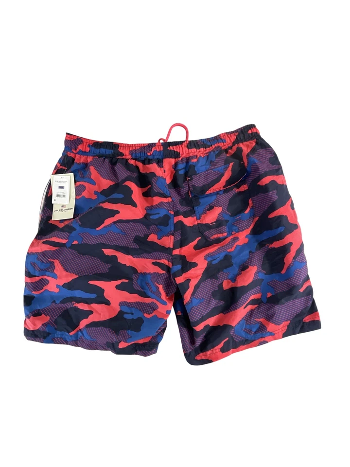 US Polo Assn Pantalones Cortos Para Hombres 2XL Rojo Azul Camuflaje Bañador Board Shorts Poliéster Foto 1 de 4