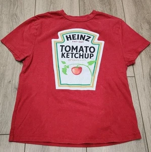 Heinz Ketchup Graphic Tee Shirt Kids Small (6/7) Red - Picture 1 of 5