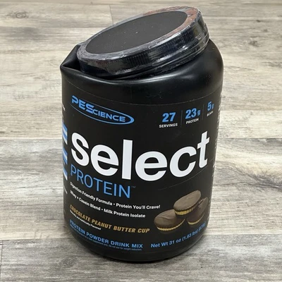 Copo de manteiga de amendoim chocolate PEScience Select Protein 27 porções novo lacrado - Imagem 1 de 4