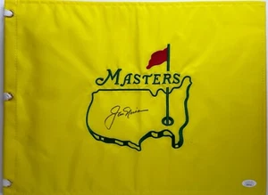 JACK NICKLAUS Signed Autograph 13x17.5 Yellow Masters Flag JSA LOA - Picture 1 of 3