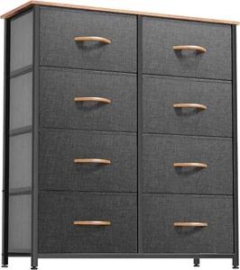 Dresser for Bedroom,Fabric Dresser with 8 Drawers,Tall Dresser,Double Dresser - Picture 1 of 7