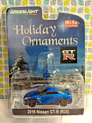 GREENLIGHT MIJO EXCLUSIVES HOLIDAY ORNAMENTS 2015 NISSAN GT-R (R35) NEW - image 1 of 4