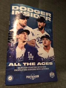 2021 LOS ANGELES DODGERS INSIDER Postseason MAGAZINE Kershaw Urias New October - Picture 1 of 1