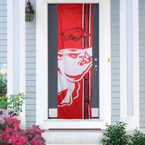 Licensed NCAA Arkansas Razorbacks Door Banners Indoors/Outdoors Cover
