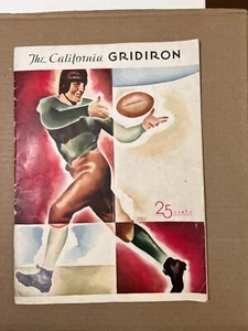 1933 (9/23) California Bears vs Santa Clara Broncos Football Prog. Vol 1 No 1 FR - Picture 1 of 2