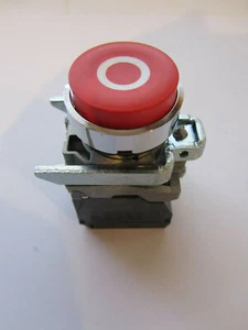 SCHNEIDER ELECTRIC ZBE-102 CONTACT BLOCK + XB4 BA4322 PUSH BUTTON NEW UNUSED - Picture 1 of 6