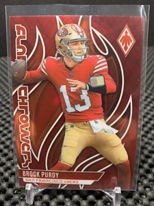 2023 Panini Phoenix Brock Purdy Flame Throwers Red HOLO #FLA-12 49ers #d /199 - Picture 1 of 2