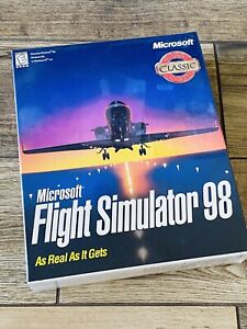 Microsoft Flight Simulator 98 PC CD-ROM Computer Game Big Box 1999 NEW SEALED