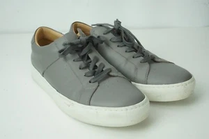 Greats Brooklyn Zapatos Para Hombres 10 Tenis Gris Cuero Informal Moda Italia - Imagen 1 de 9