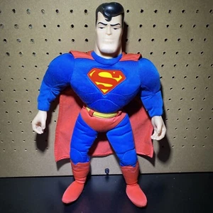 Figura animada de SUPERMAN 18" iluminada de peluche con cabeza de plástico DC / Kenner 1996-USADA - Imagen 1 de 10