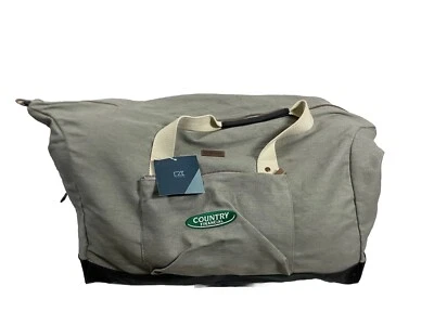NWT Cutter & Buck Weekender Duffle Bag Canvas Leather Trim Travel Gym Luggage - Image 1 of 4