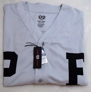 Camiseta deportiva de béisbol Phat Farm retro 3XL GRIS manga corta botón 1992 $60 - Imagen 1 de 7